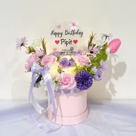 Bloom Box Akrilik Ucapan Ulang Tahun Padang Pariaman